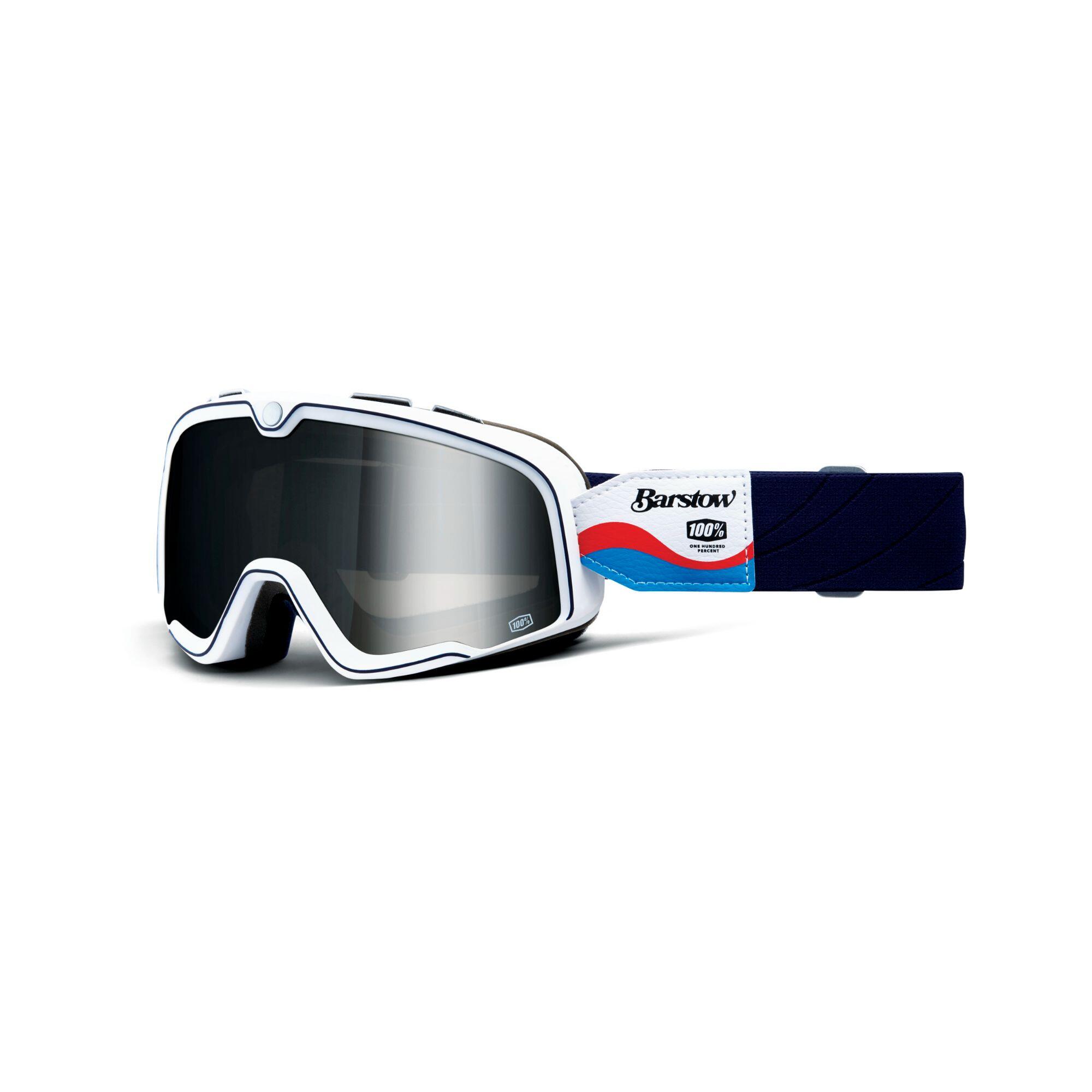 100% BARSTOW Goggle Lucien - Mirror Silver Lens - MTB Cycling Motocross Eyewear 1/7