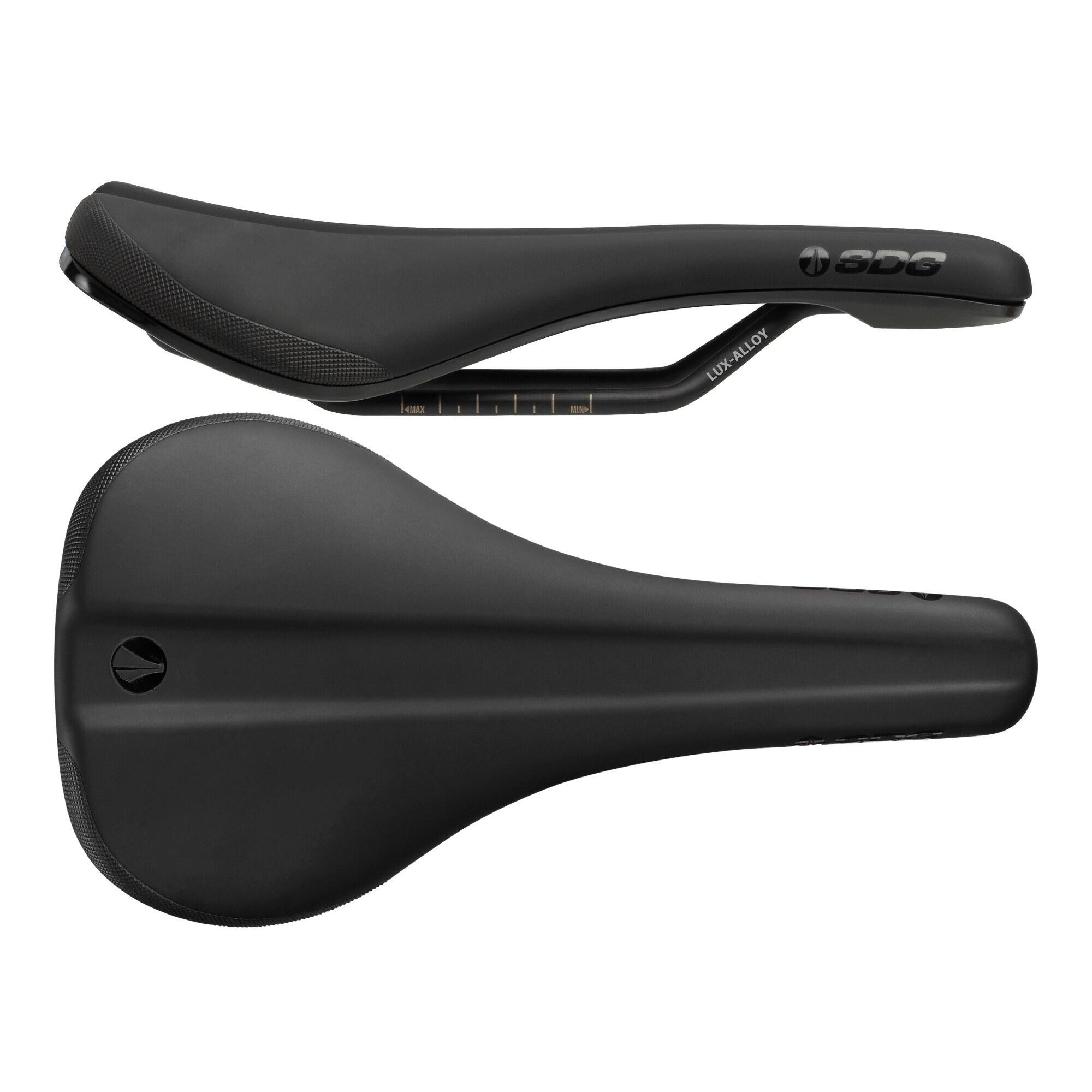 SDG COMPONENTS BEL AIR 3.0 LUX-ALLOY RAIL SADDLE Black Microfibre Top / Black Base