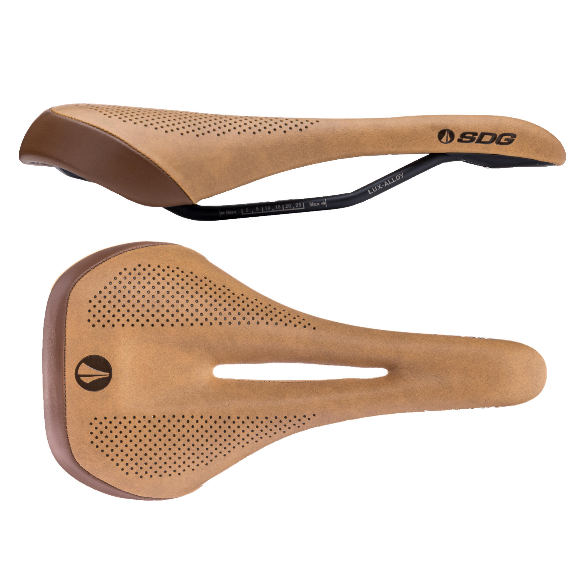 SDG COMPONENTS ALLURE 2.0 WOMENS LUX-ALLOY SADDLE Brown Leather/Black