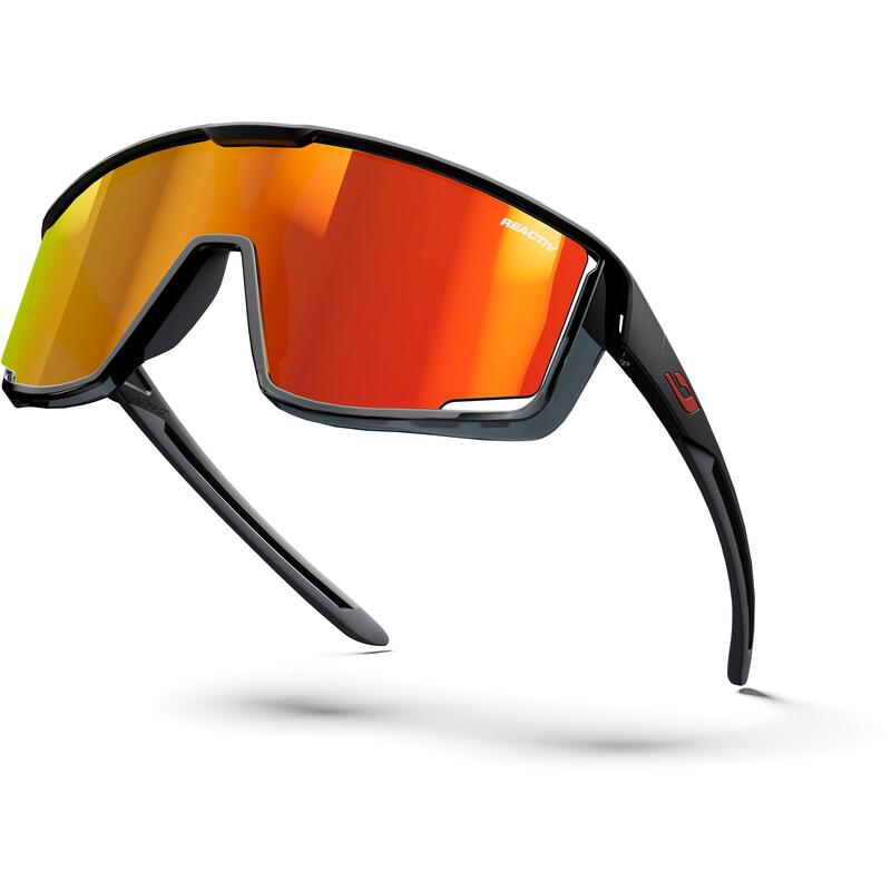 Okulary rowerowe JULBO FURY - czarny | Reactiv Light Amplifier Cat 1-3