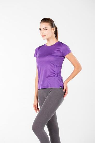 Pera - Koszulka damska (100% wełny Merino, 135gr) L, Granatowy