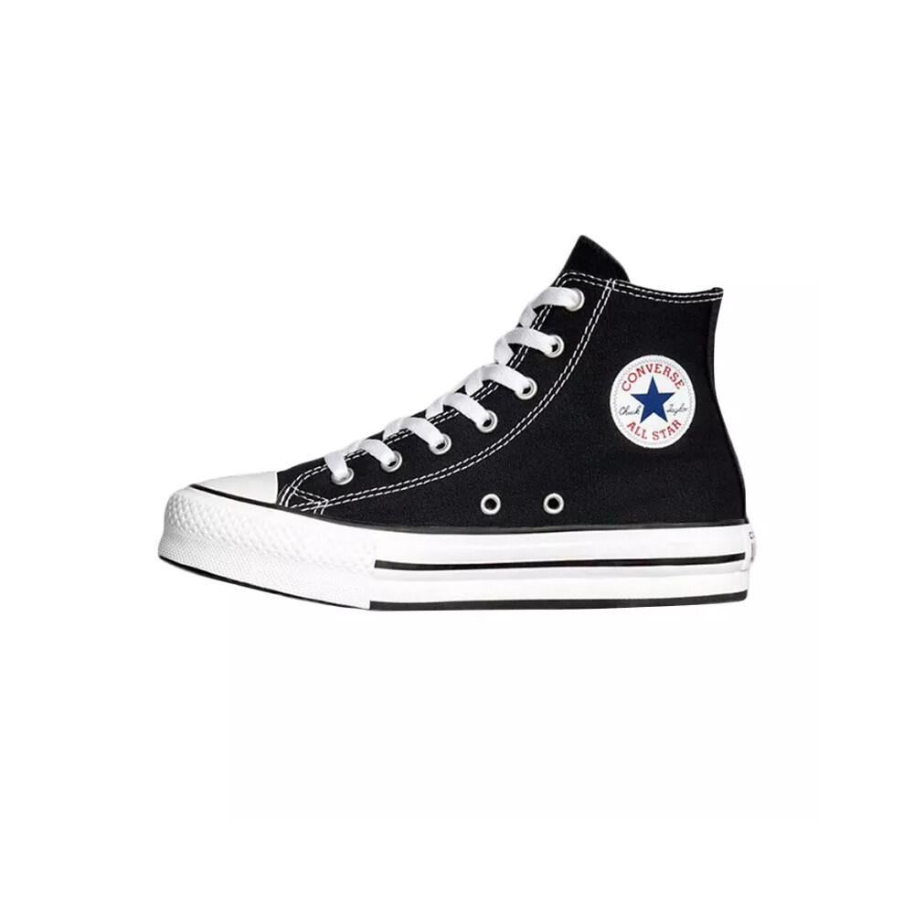 Converse - Basket Converse Canvas All Star Lift Hi Jr - Chaussures De Sport - Blanc|noir - 38,5 - Decathlon