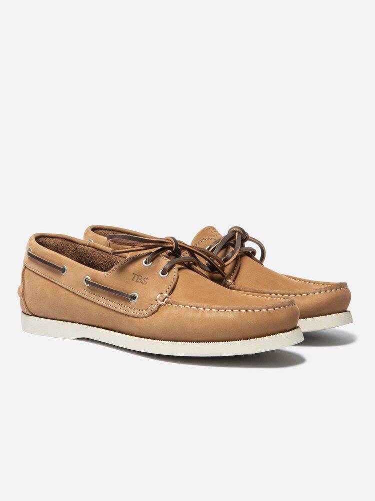 Chaussures bateau homme PHENIS Havane - cuir, lacets cuir 2/7