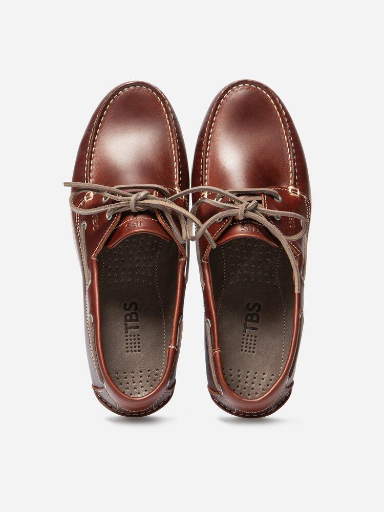 Chaussures bateau Homme - PHENIS Marron 3/4