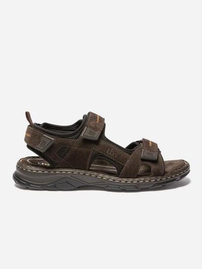 Sandales plates Homme - JAIMMYE Marron