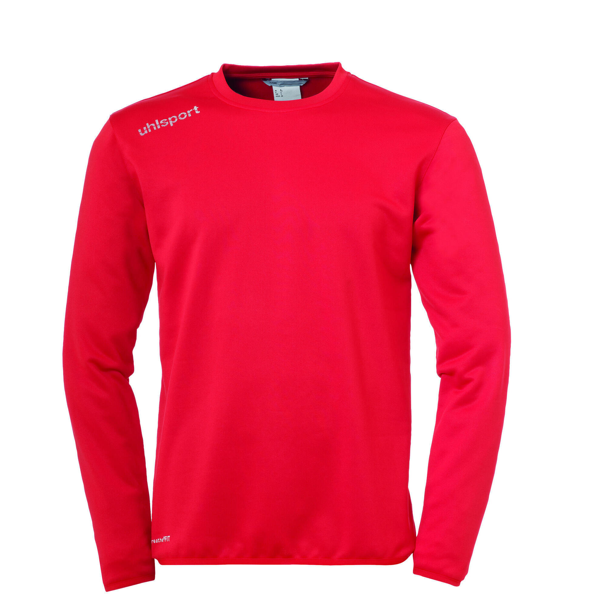 Uhlsport - T-shirt Manches Longues Essential Training Top Uhlsport - Maillot Manches Longues - Blanc|noir|rouge - Decathlon