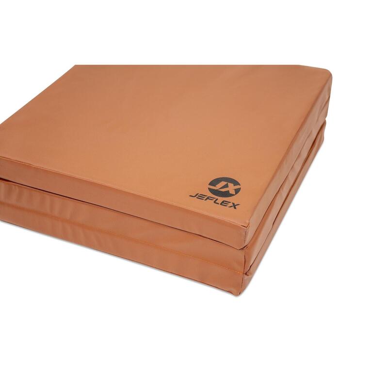 Tapis de gymnastique Jeflex pliable sportif 180 x 60 x 6 cm, couleur marron