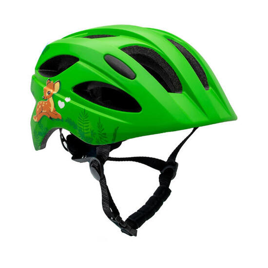 Fietshelm kinderen 6-12 jaar| Schattig Groen| Crazy Safety| EN1078 Certificatie