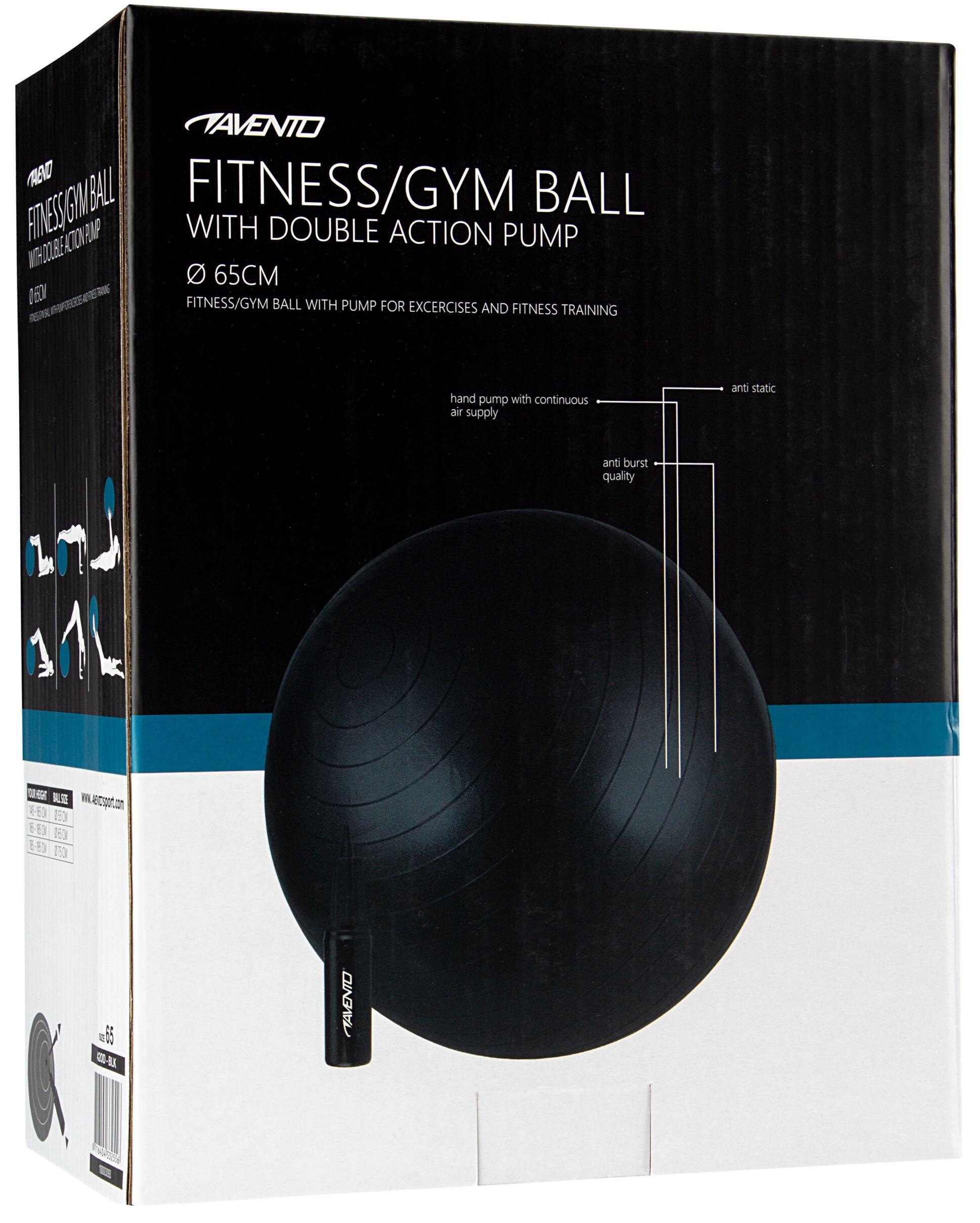 Avento Pelota de Gimnasia 65 cm con Bomba 3/5