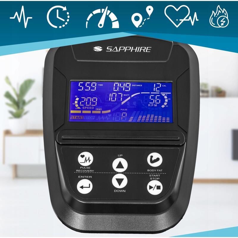 Trenażer eliptyczny elektromagnetyczny Sapphire SG-550E Orion