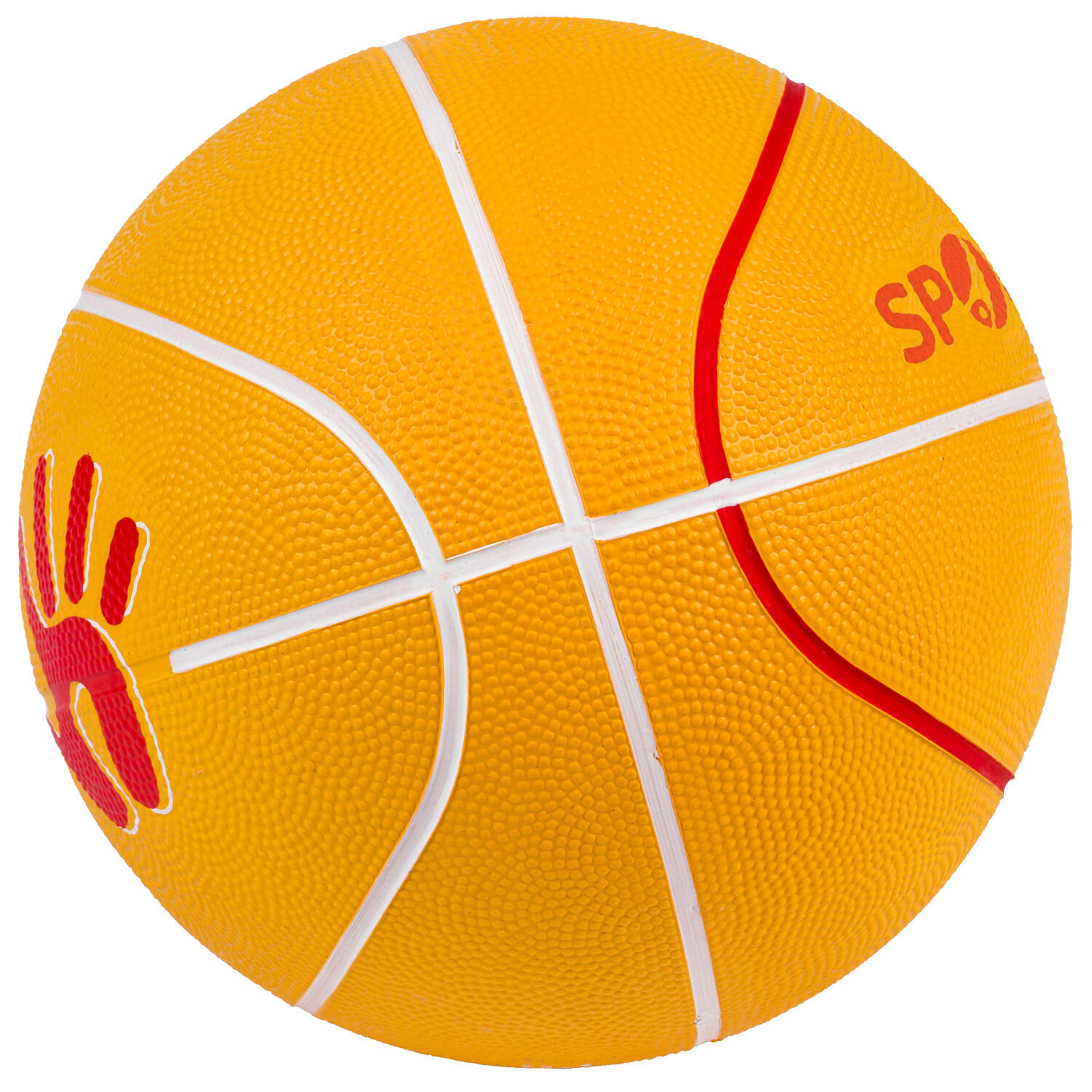 Basketball Kids Größe 5 (light) Basketball Unisex Gelb-Rot 3/6