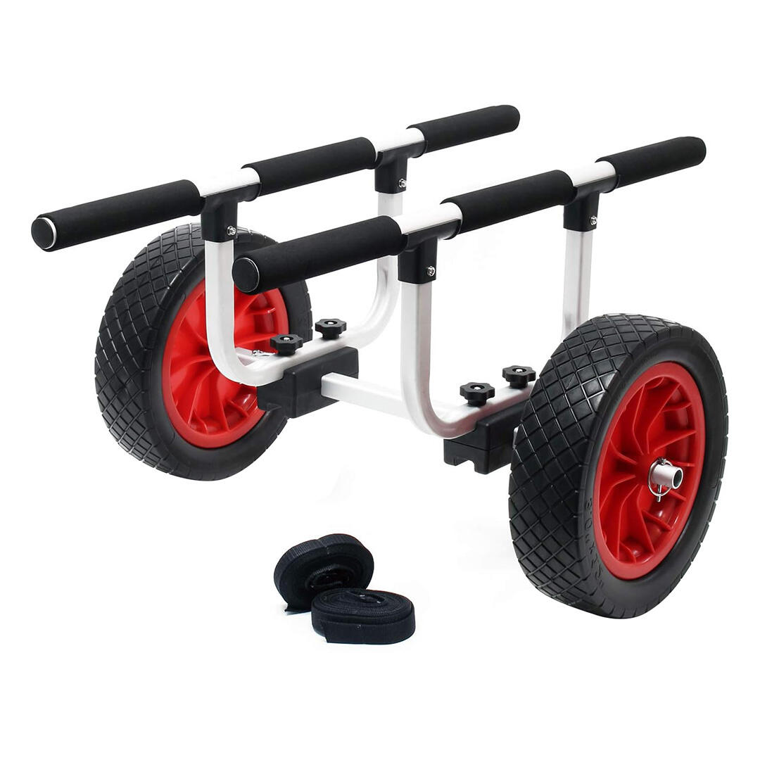 Aquadesign - Chariot De Transport Canoe Kayak - Barka - Chariot De Transport - Gris|noir|rouge - Taille Unique - Decathlon