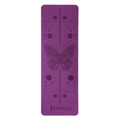 Yogamat fitness 182x61cm ym10 hms antislip tpe
