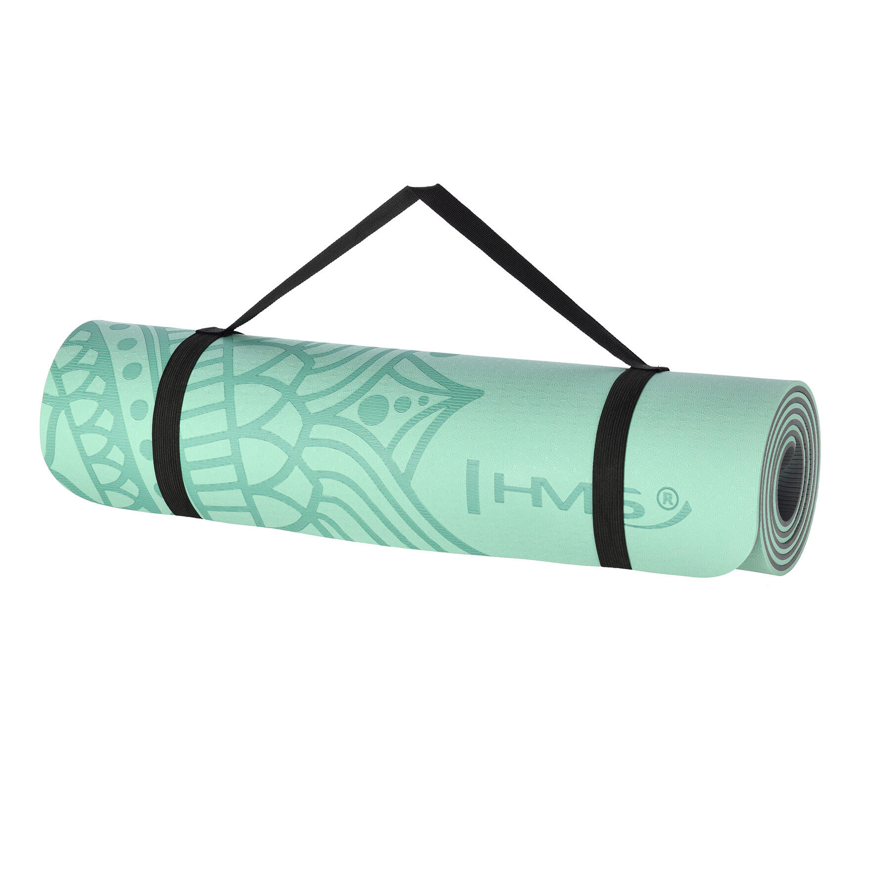 Tapis de yoga fitness antidérapant 182x61cm TPE HMS YM10 6/7