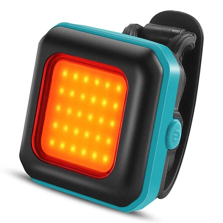 WEST BIKING Lampada di sicurezza LED per bicicletta - Luce posteriore blu / Luce rossa