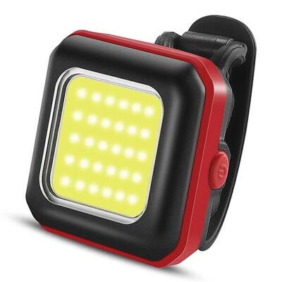 Led-veiligheidslamp voor fiets - rood voorlicht / wit licht
