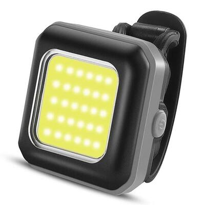 Lampada di sicurezza LED per bicicletta - Luce anteriore grigia / Luce bianca