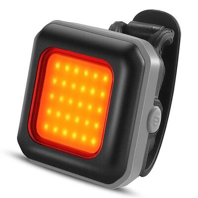 Led-veiligheidslamp voor fiets - grijs achterlicht / rood licht