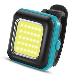 Lampe de sécurité LED pour vélo - Feu avant bleu / Lumière blanche