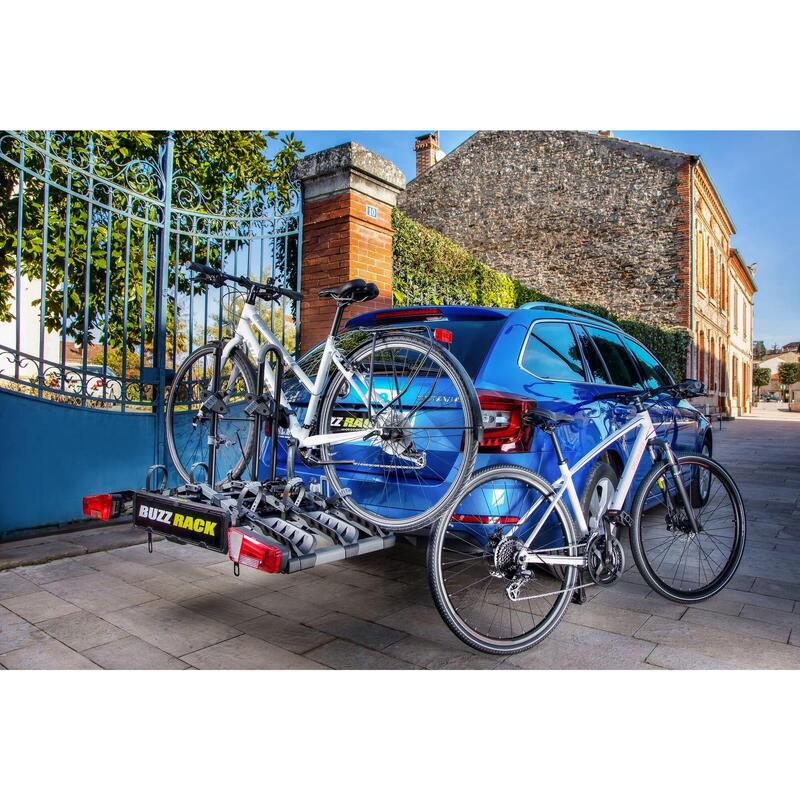 Eazzy 3 porte vélo d'attelage - plateforme pliable 3 vélos