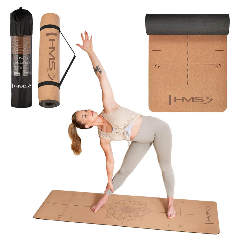Saltea de Yoga CORK TPE HMS YM11