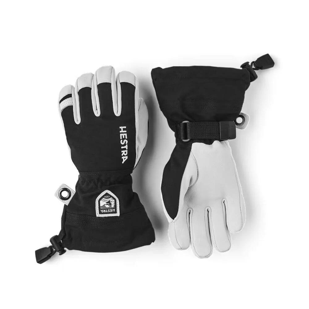HESTRA Hestra Army Heli Leather Ski Junior Gloves - Black (30560-100)