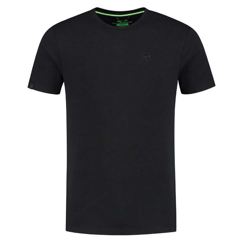 Koszulka Wędkarska T-Shirt Czarna Z Nadrukiem Korda Le Tackle Tee