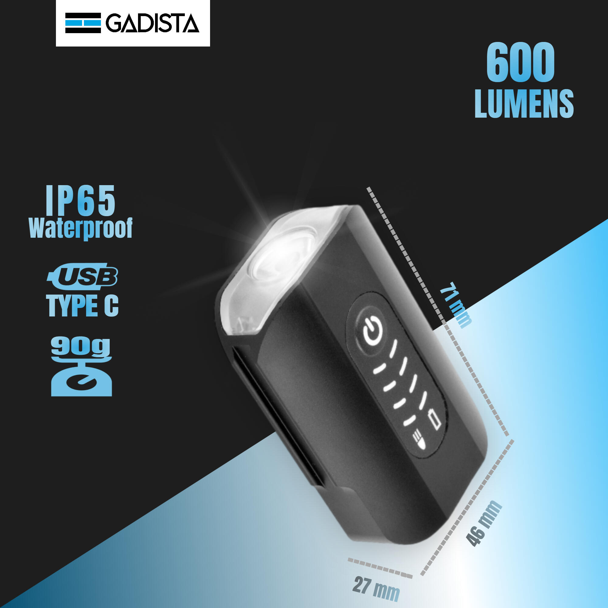 Lampe Vélo Avant Et Arrière 1400 Lumens - Éclairage Puissant 6 Modes, 4000mAh USB Rechargeable, IPX5 Étanche Pour VTT & Route