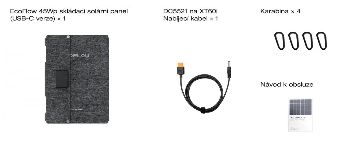 Panel solar plegable y portátil de 45W EcoFlow 7/7