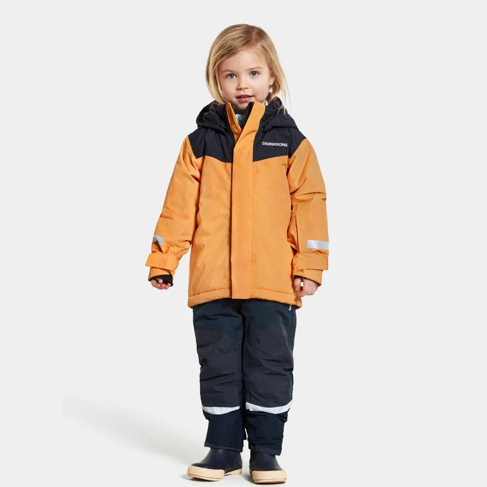 Didriksons Skare Kids Ski Jacket & Pants Set - Fire Yellow 5/7