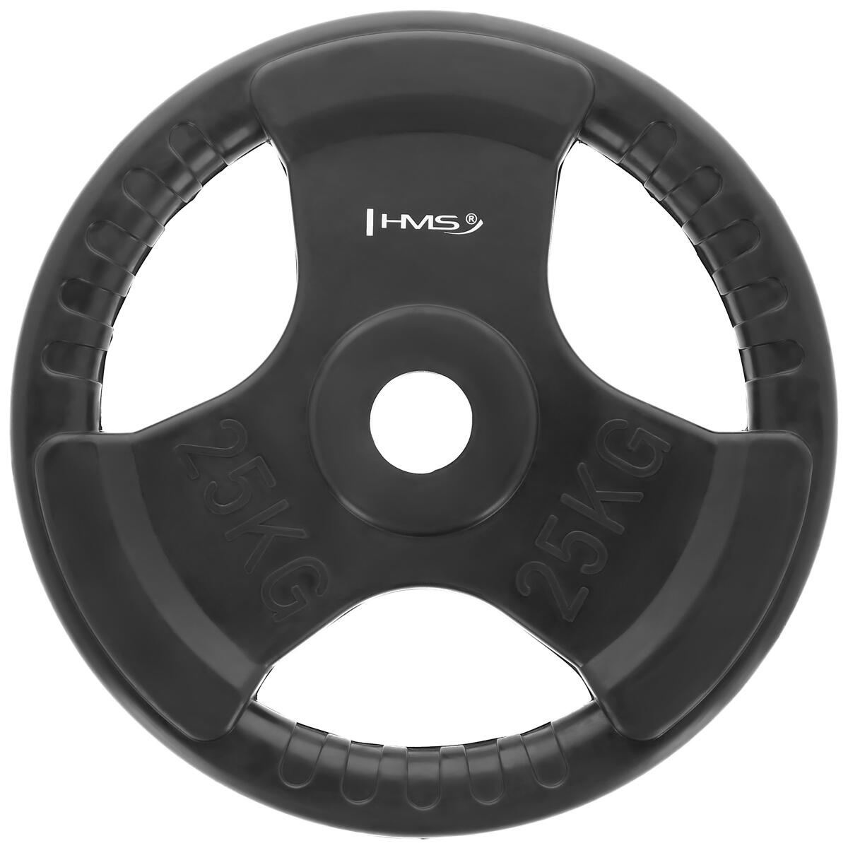 Olympijský kotouč HMS Tri-grip 25 kg 1/5