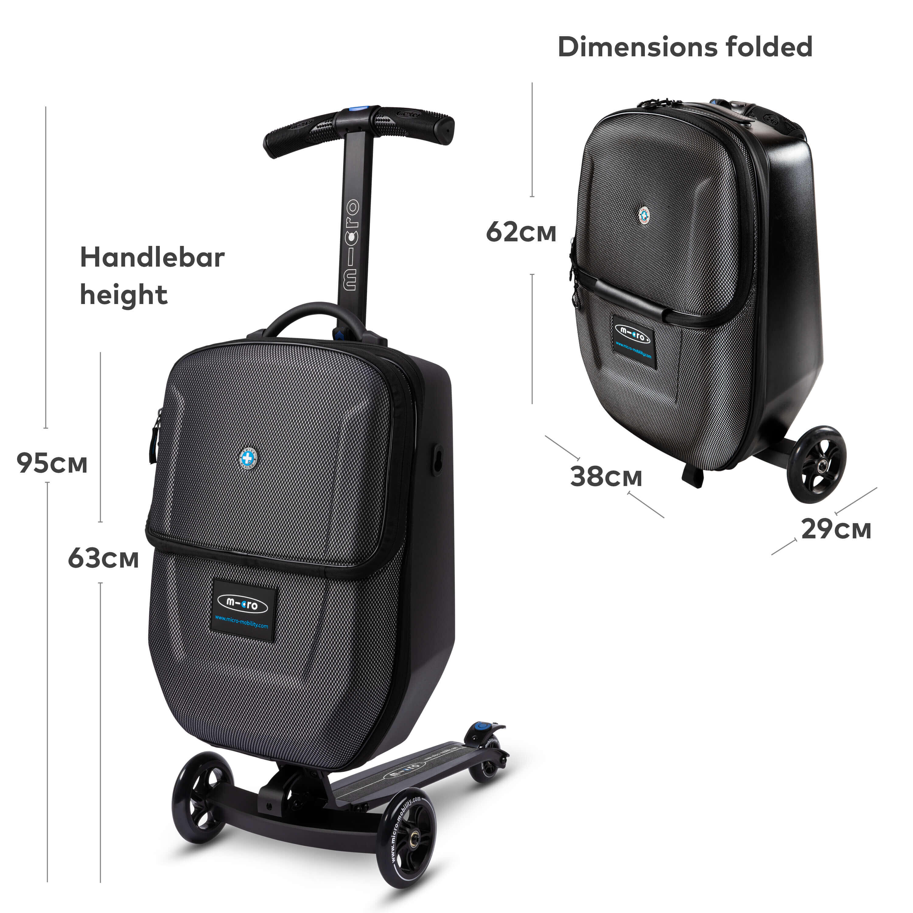 Adult Scooter Luggage: Black 7/7