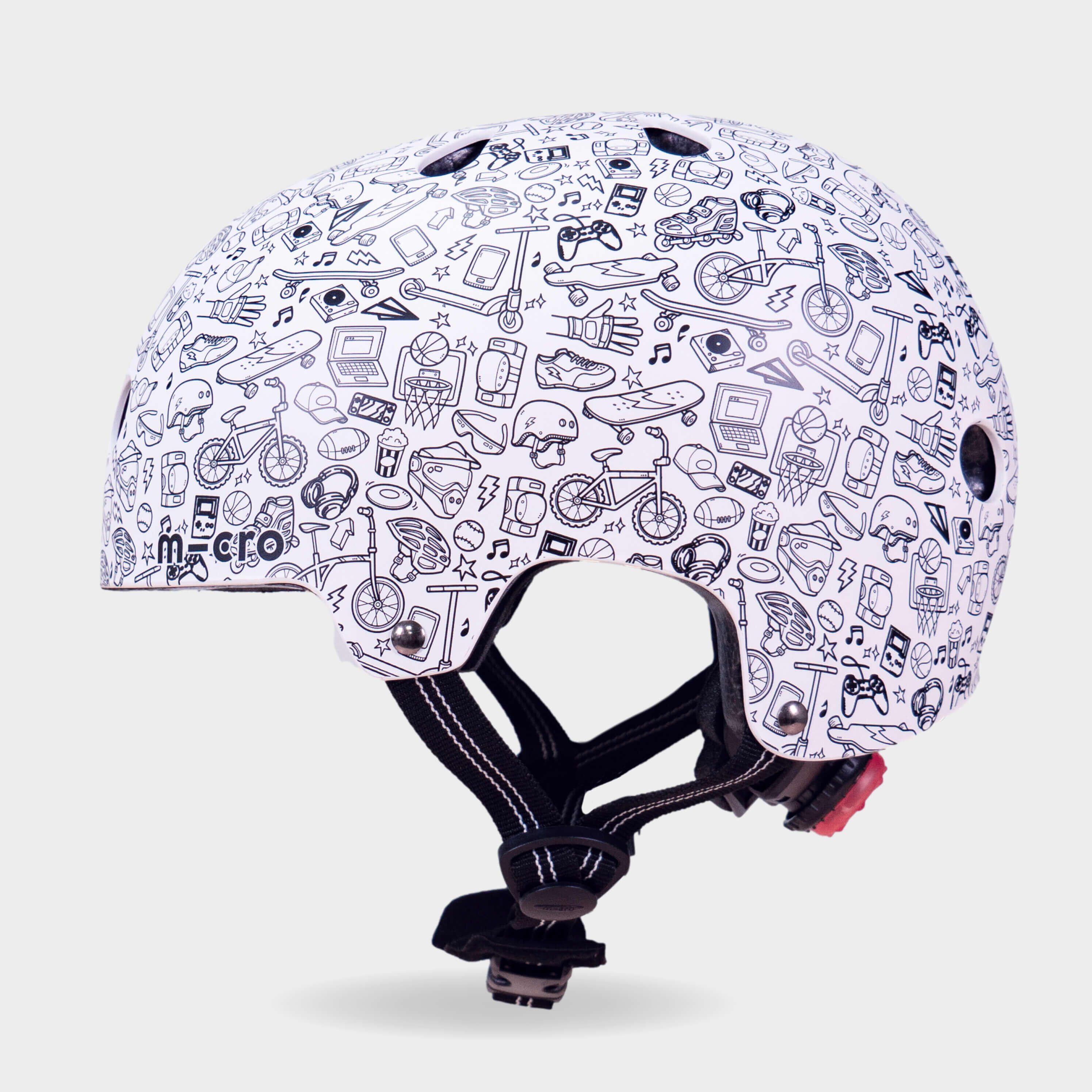 Printed Helmet: Doodle Print 3/6