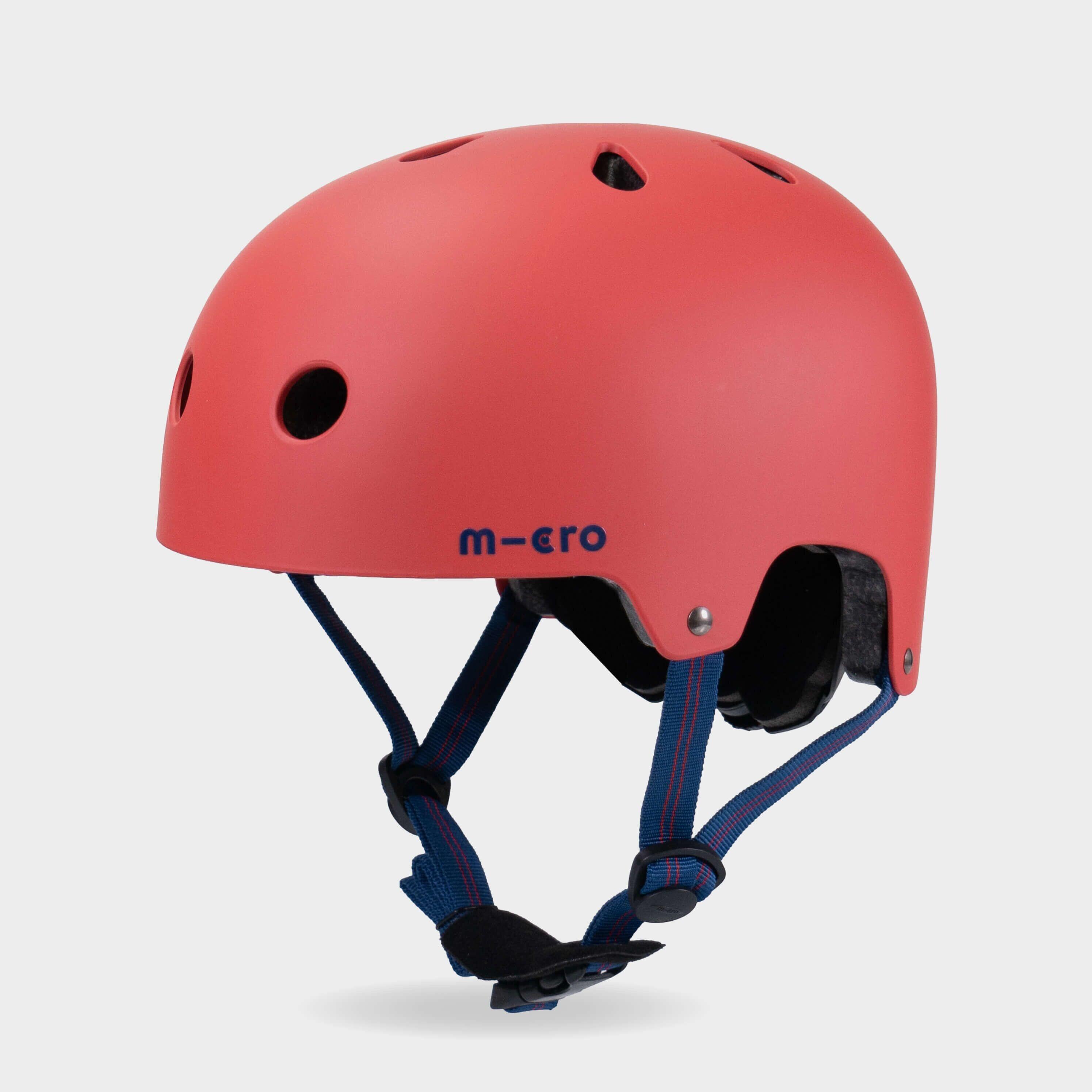 MICRO Plain Helmet: Red Matt