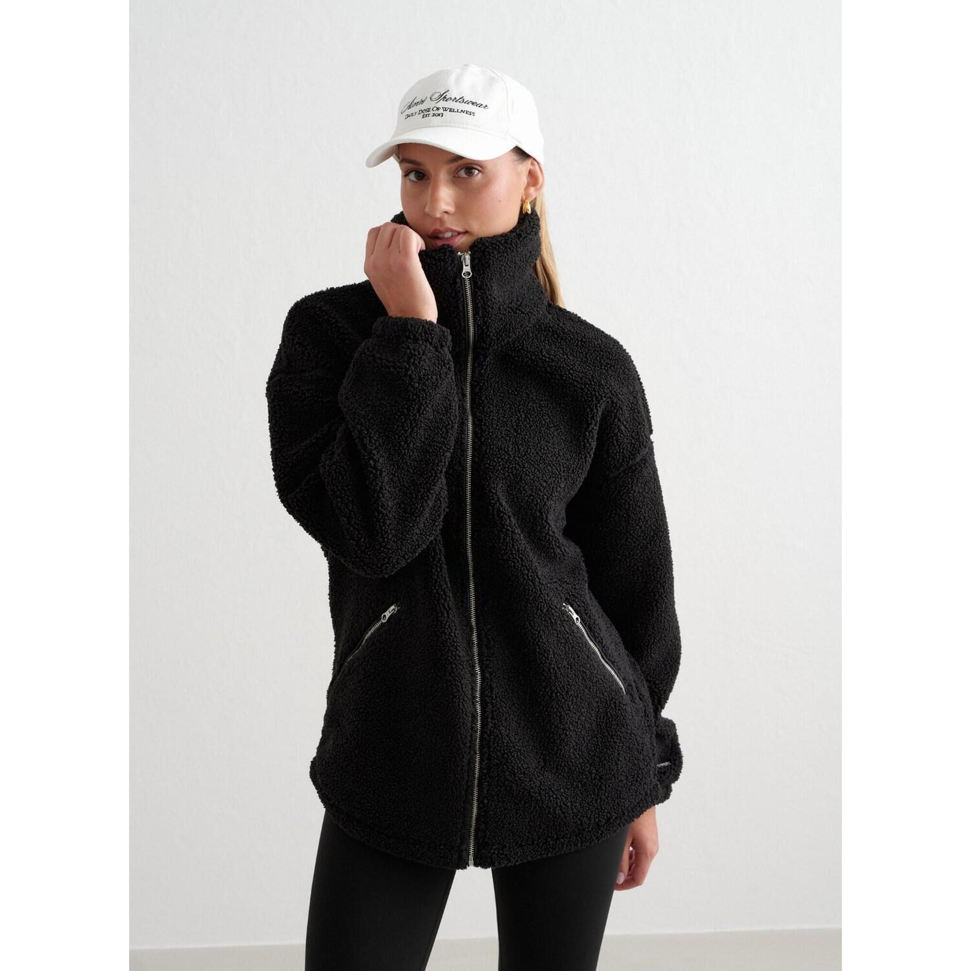 Aim'n - Femme Veste Teddy Polaire Pile Noir - Veste - Noir - 44 L - Decathlon