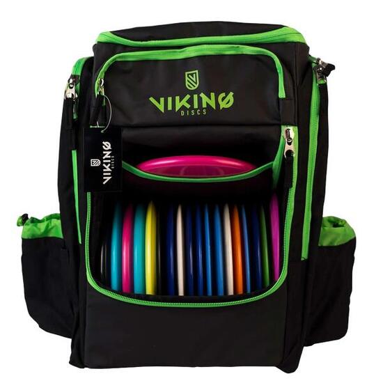 Viking Discs Tour Bag Plecak do Disc Golfa - Czarny/Limonkowy