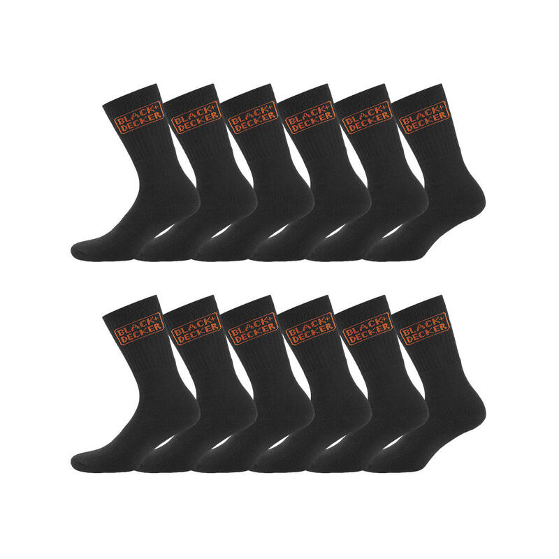 Lot de 12 paires de chaussettes haute de travail Tekl