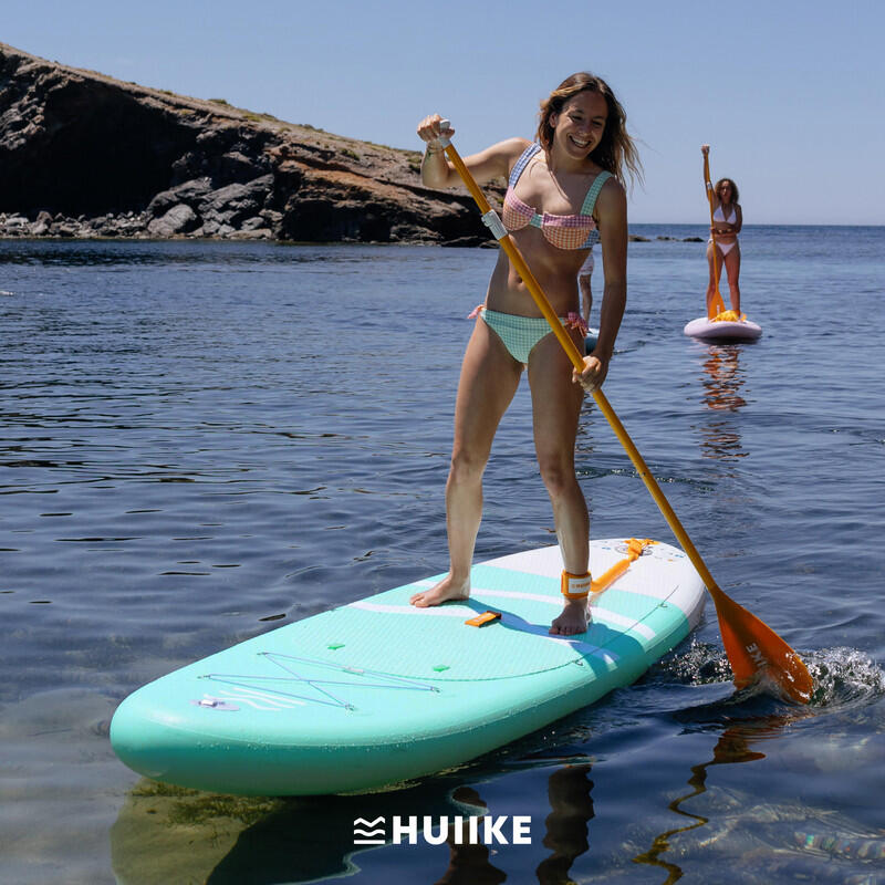 Nafukovací Paddleboard Prkno s Příslušenstvím, HUIIKE, Zelená, Stabilita