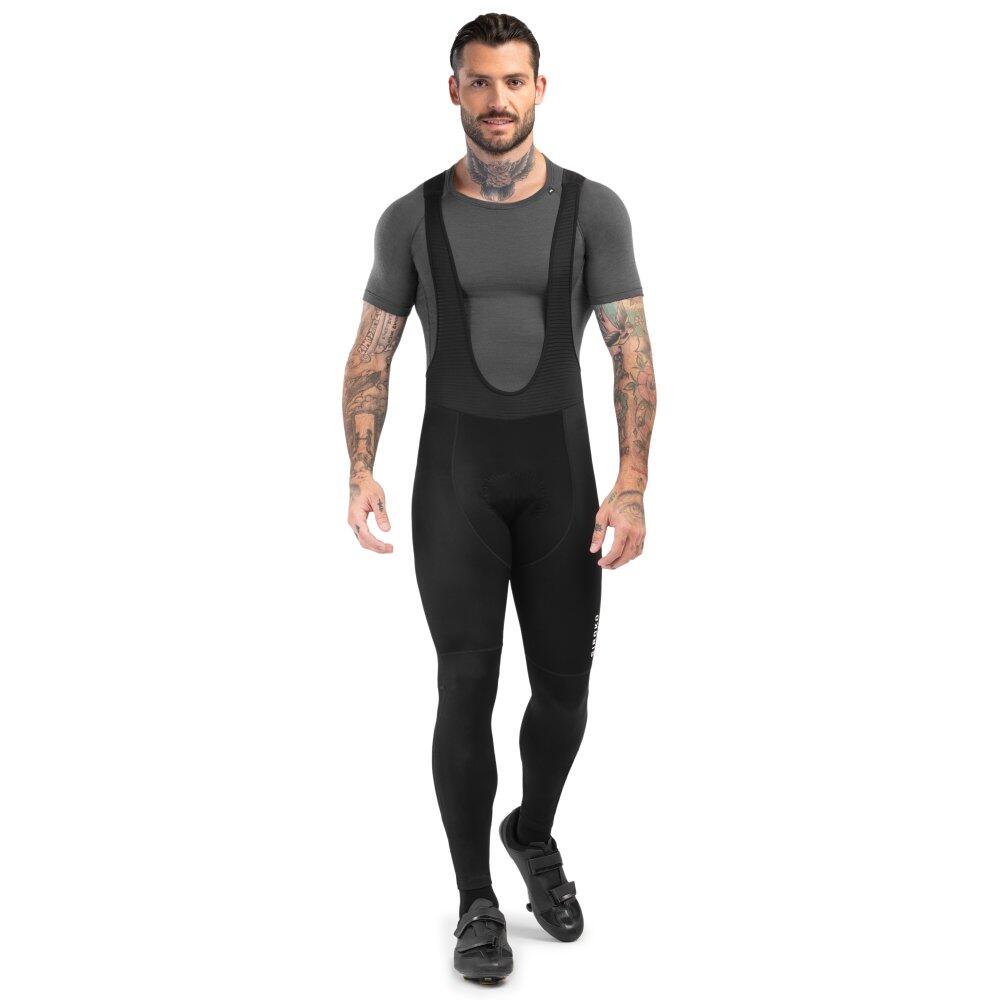 SIROKO Culote largo ciclismo hombre Black Sea Negro