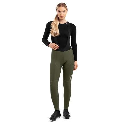 Dames wielrennen lange fietsbroek finse groen