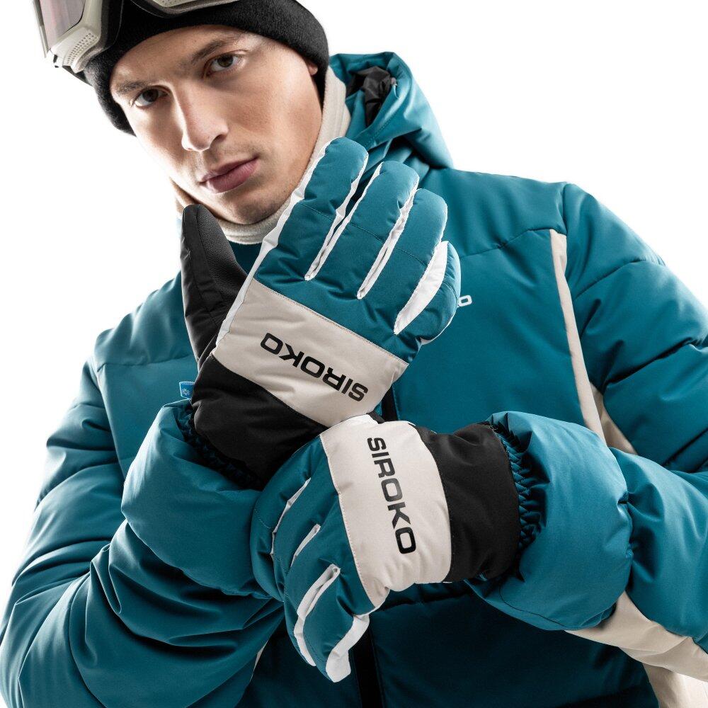 Heren en Dames Wintersport Ski winterhandschoenen MISTY Black Zwart Heren en Dames Wintersport Ski winterhandschoenen MISTY Black Zwart