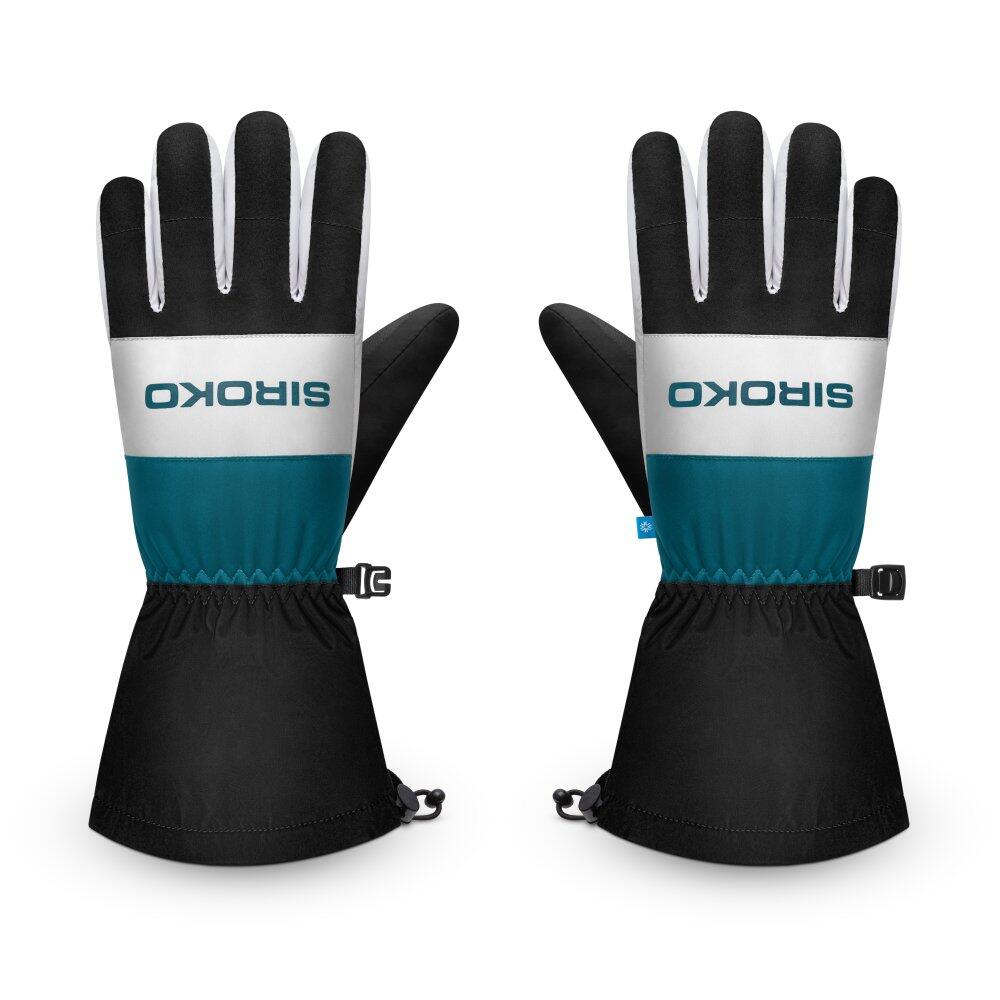 Siroko - Gants Thermiques De Ski Sports D'Hiver Homme Et Femme Misty Black Noir - Gants - Noir - 44 L - Decathlon