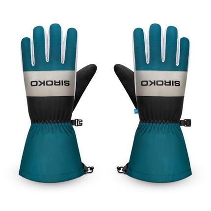 Herren und Damen Wintersport Ski-Winterhandschuhe MISTY Green Ducky Blau