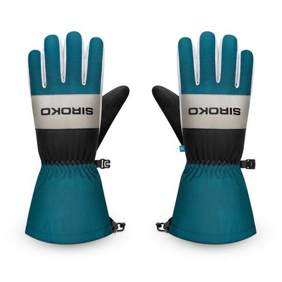 Herren und Damen Wintersport Ski-Winterhandschuhe MISTY Green Ducky Blau