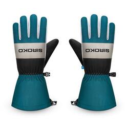 Gants thermiques de ski Sports d'hiver Homme et Femme MISTY Green Ducky Bleu
