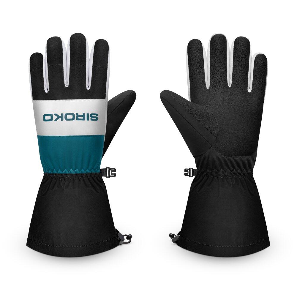 Gants thermiques de ski Sports d'hiver Homme et Femme MISTY Black Noir 3/7