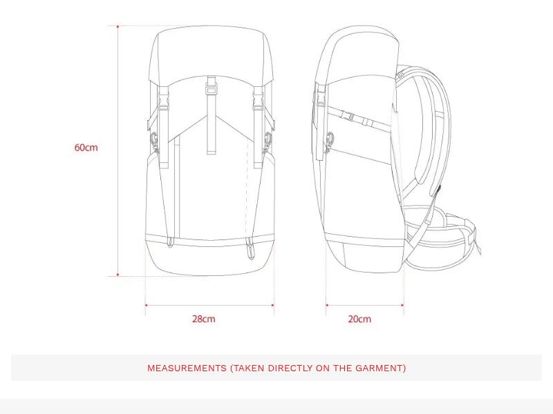 Herren und Damen Wandern Wanderrucksack 35L wasserdichte Regenschutzhülle Wedde 7/7