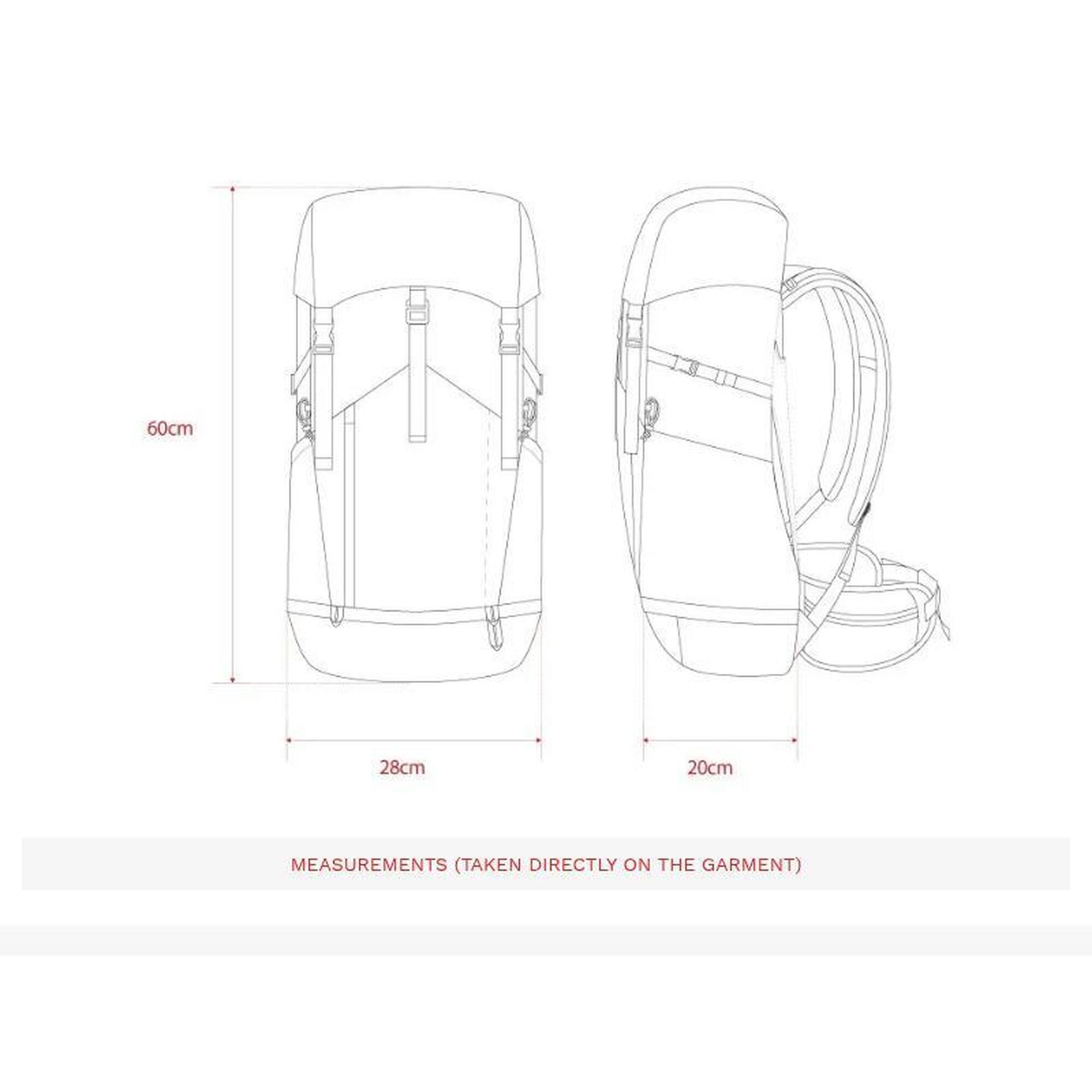 Rucsac de drumeție 35 L cu husă impermeabilă Weddell 35 Black Negru