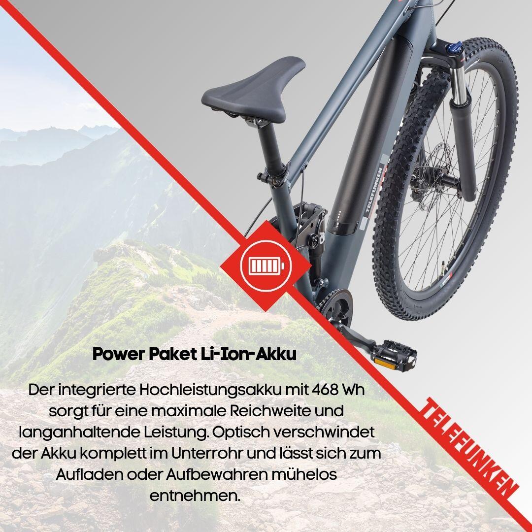 E-Bike M936 27,5 Zoll 8-Gang Pedelec Mountainbike E-MTB Elektrofahrrad Fully 7/7