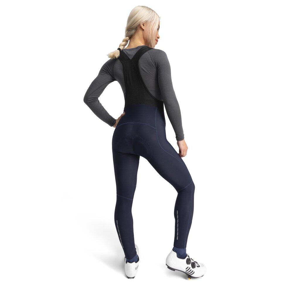 Damen Radsport lange fahrradträgerhose für Colina Blau 2/8